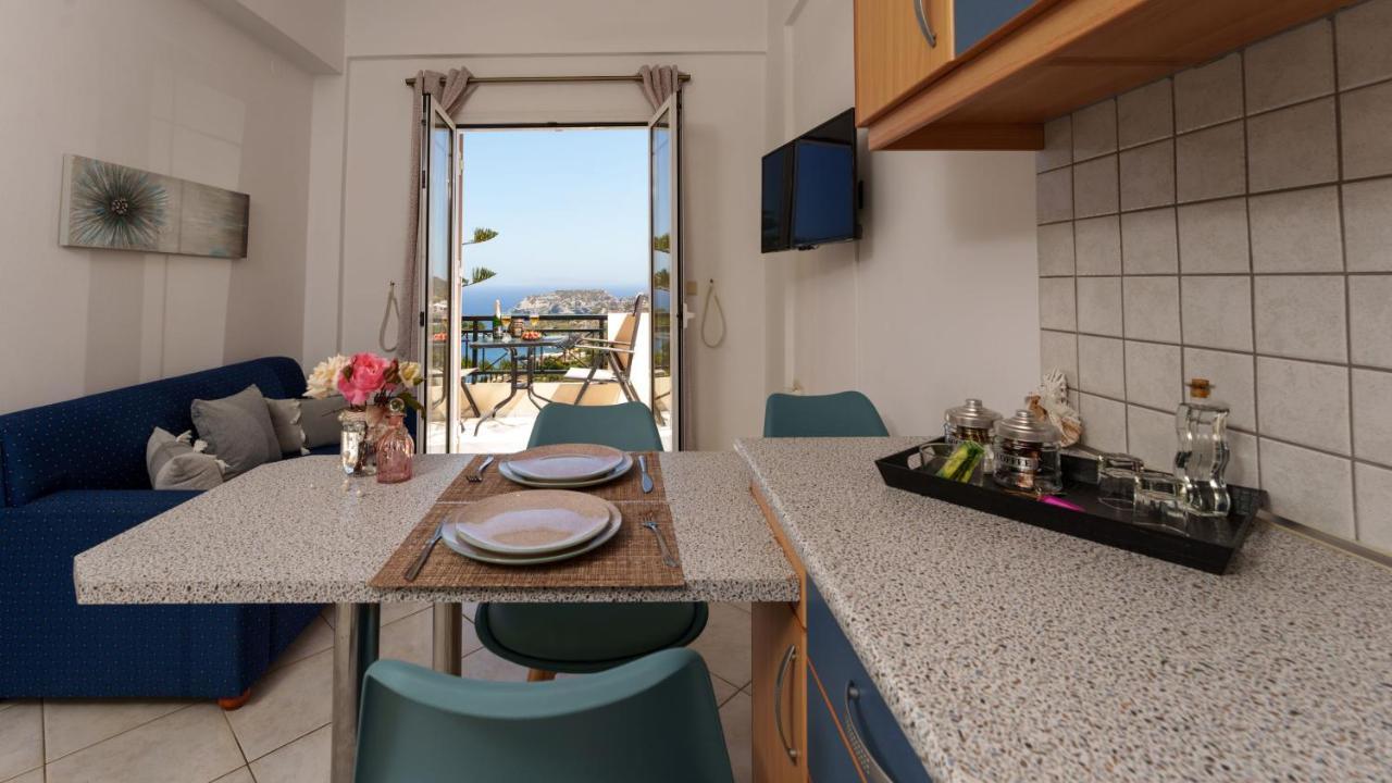Fnk Apartments With Sea View Agia Pelagia Exteriör bild