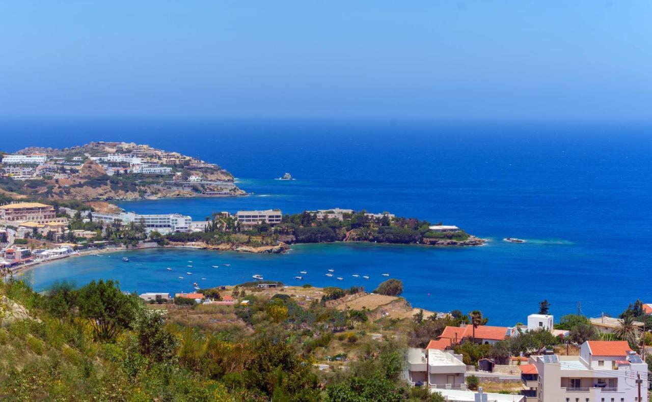 Fnk Apartments With Sea View Agia Pelagia Exteriör bild
