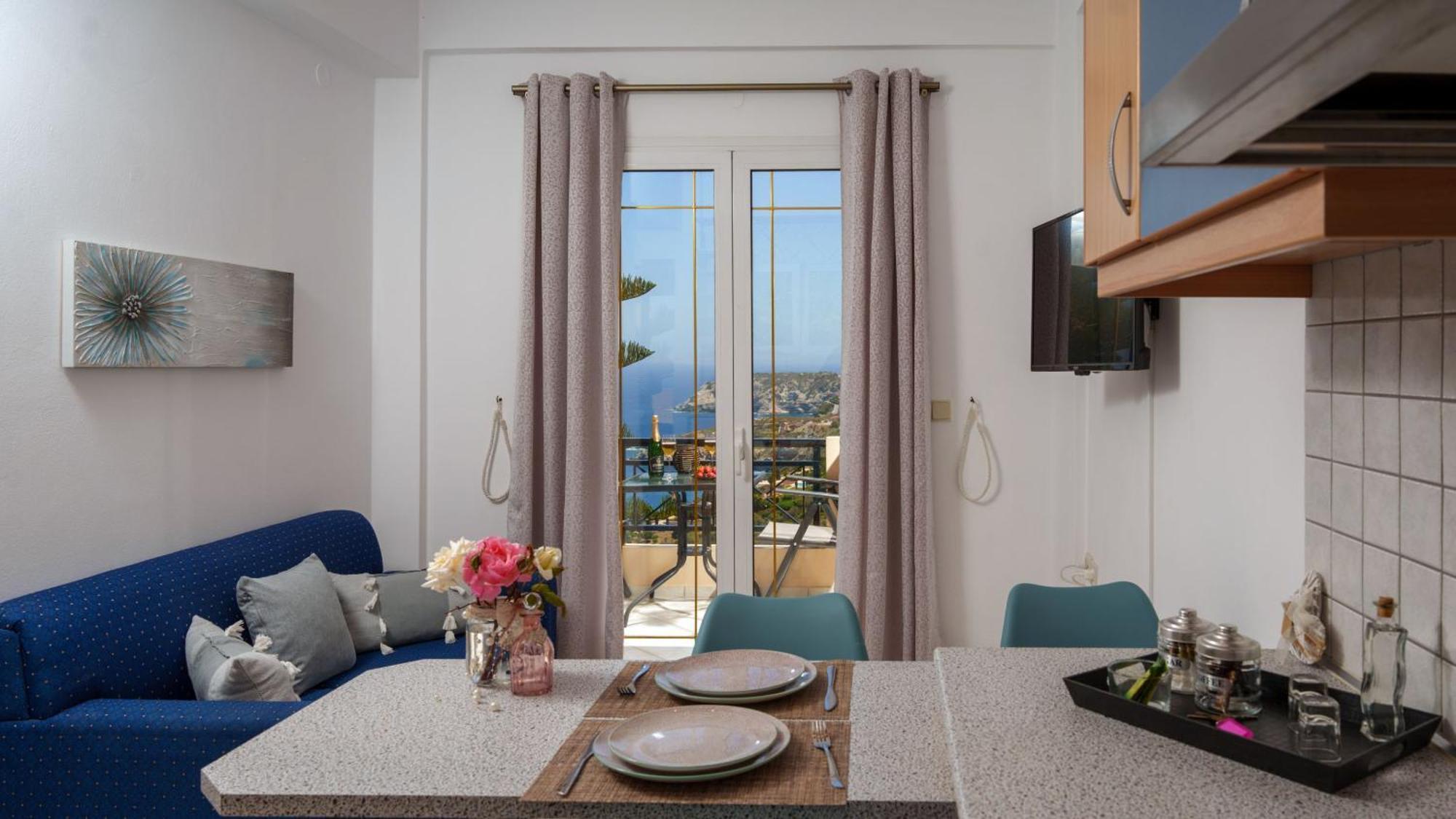 Fnk Apartments With Sea View Agia Pelagia Exteriör bild