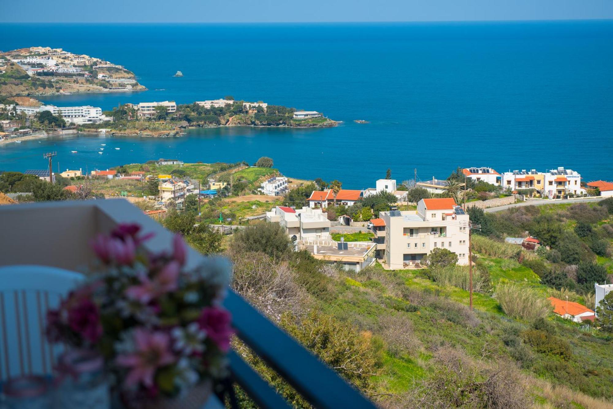 Fnk Apartments With Sea View Agia Pelagia Exteriör bild